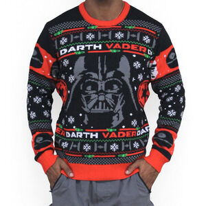 Geeknet Star Wars Darth Vader Holiday Men's Sweater GameStop Exclusive Small NWT